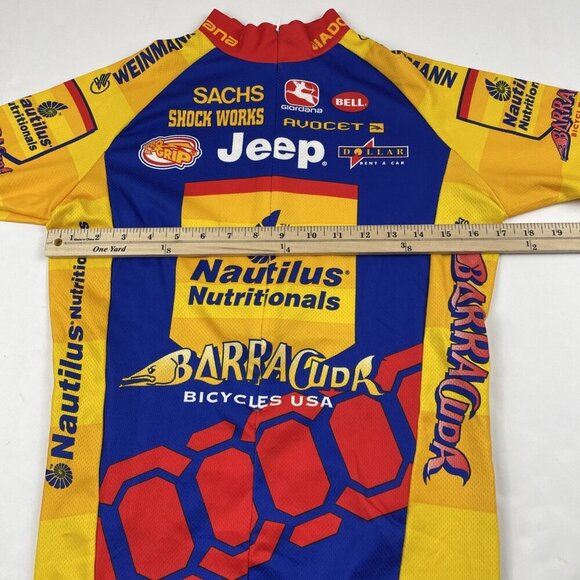 Giordana Cycling Jersey Men’s S 1/2 Zip Short Sleeve Biking Pockets Sponsors - Picture 6 of 9